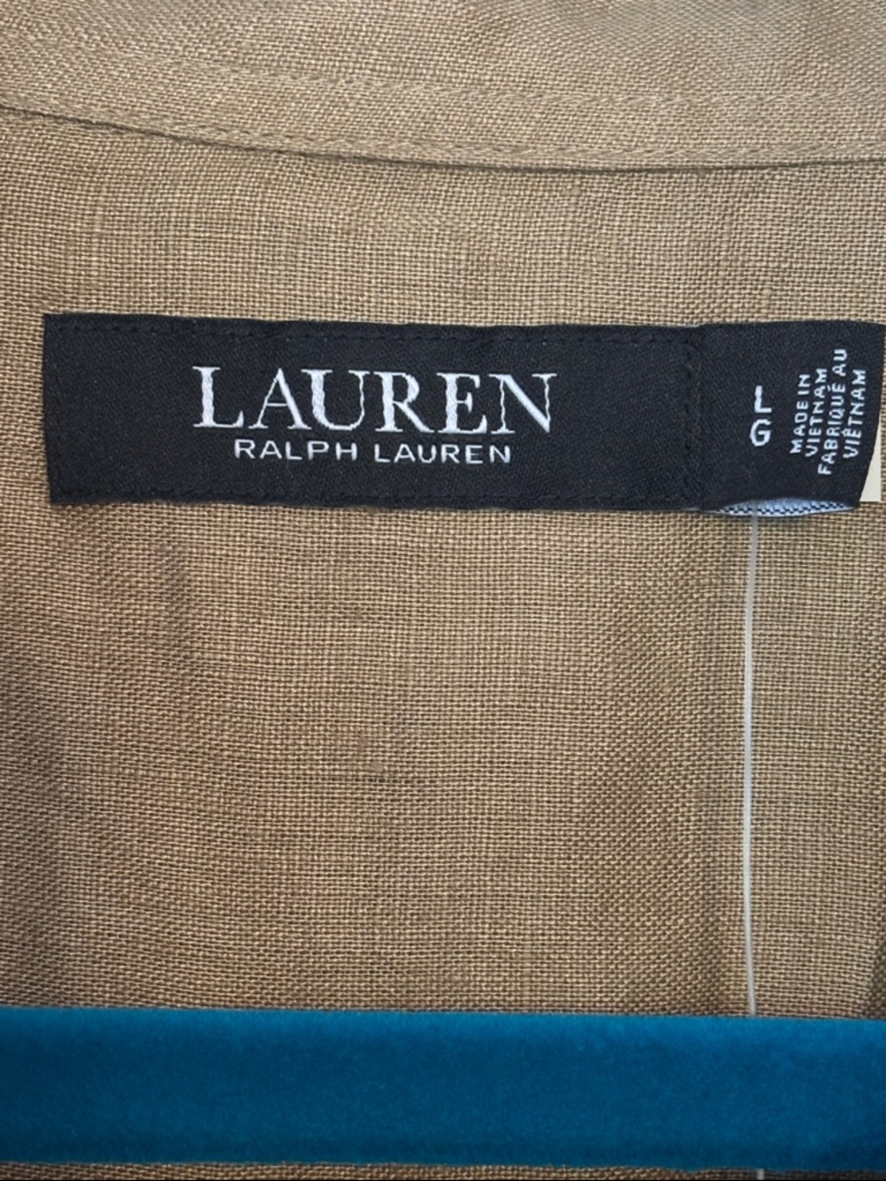 NWT Lauren Ralph Lauren Short-Sleeve Button-Down Point Collar Camp Shirt L - Picture 6 of 13